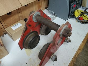 Steel beam roller for engine hoists- 2000lb Good Condition 