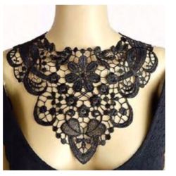 Black lace necklace