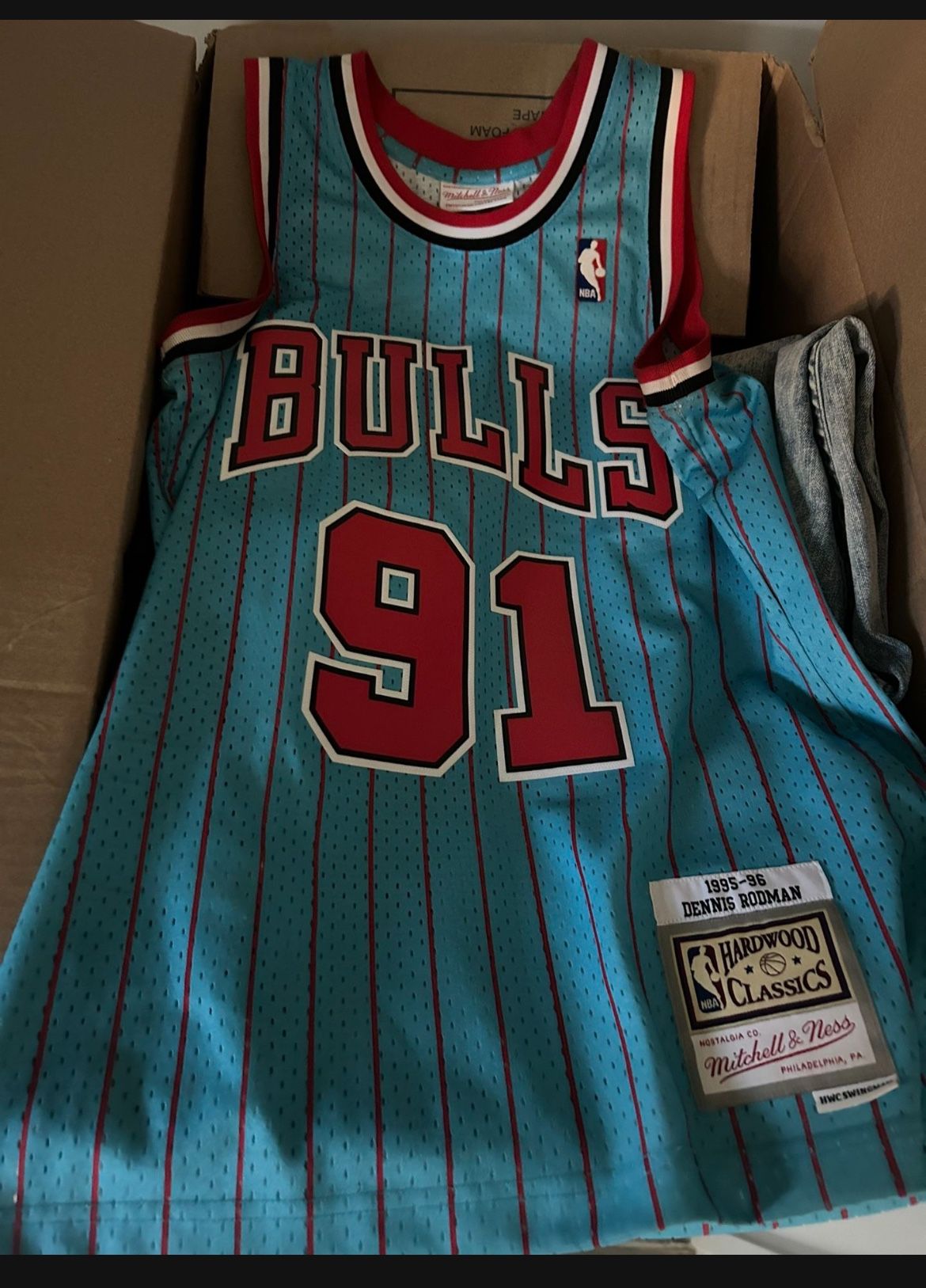 Men’s S Hardwood Classic Dennis Rodman Jersey