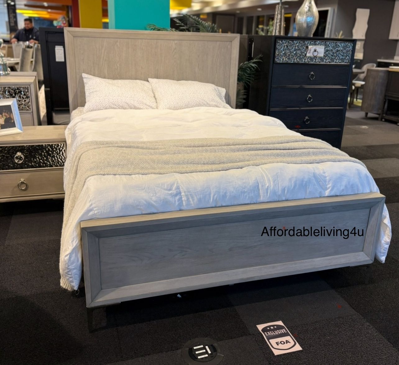 Queen Modern Bed Frame Brand New In Box