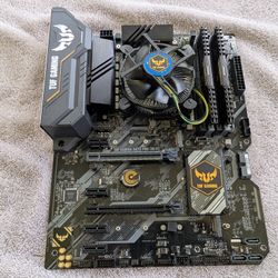 Z490 MB, I5 10400, 32 Gigs DDR4 3200.