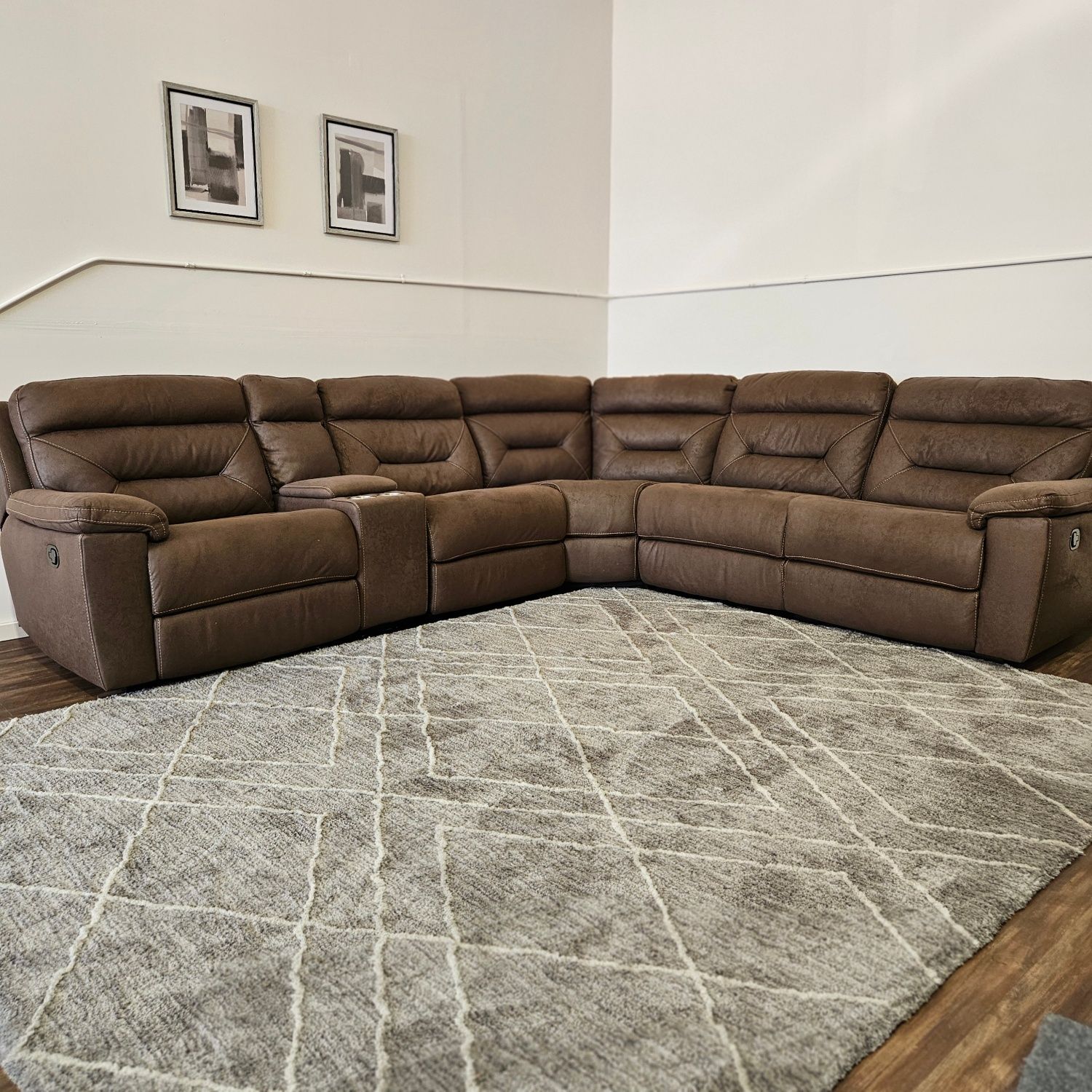 Brown Manual Recliner New - FREE DELIVERY