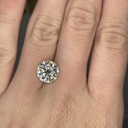 3.5 Carat Moissanite Diamond Loose Stone For Engagement Ring