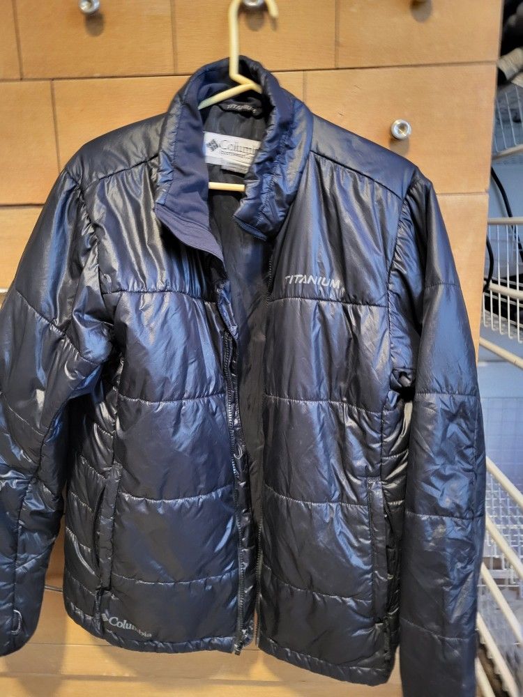 Mens L Columbia Titanium Jacket