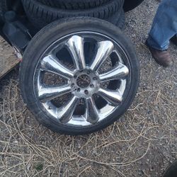 17" Chrome Rims . Tires Are Bad .$75 4 Lug Universal