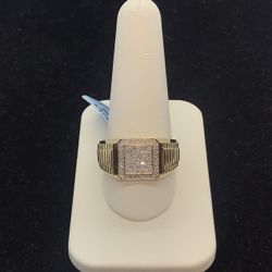 Gold 10k Diamond Ring New 