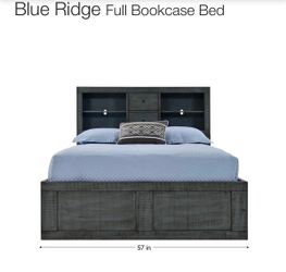 Blue Ridge Full Bookcase Bed