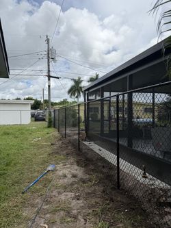 Chain link fence