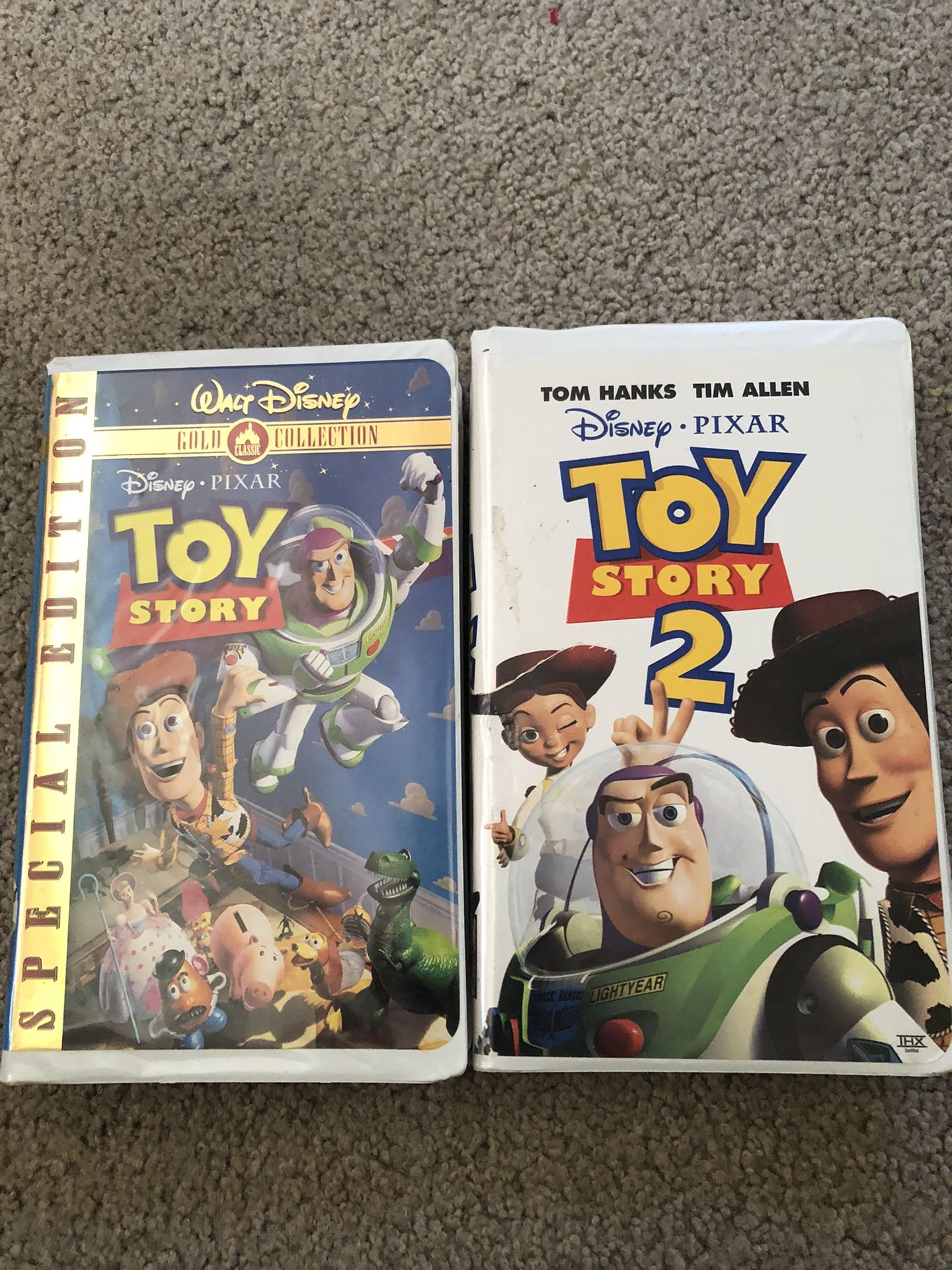 Special Edition Toy Story(gold collection) and Toy Story 2 VHS