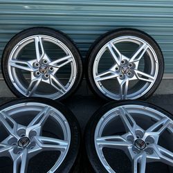 Chevy Corvette C8 Factory Wheels Tires