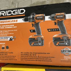 Rigid 18v Brushless 2 Tool Combo