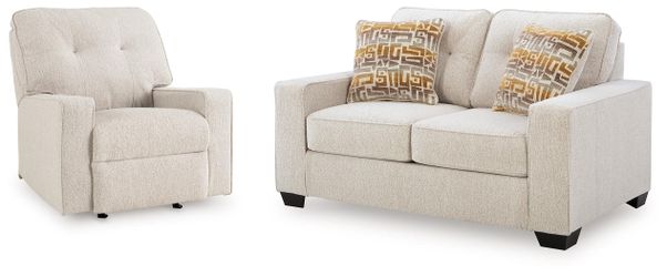 Larimer Stone Loveseat and Recliner