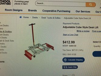 Desk Lift Heavy Duty Adjustable Cube Dolly Para Mover Escritorios Heavy Duty