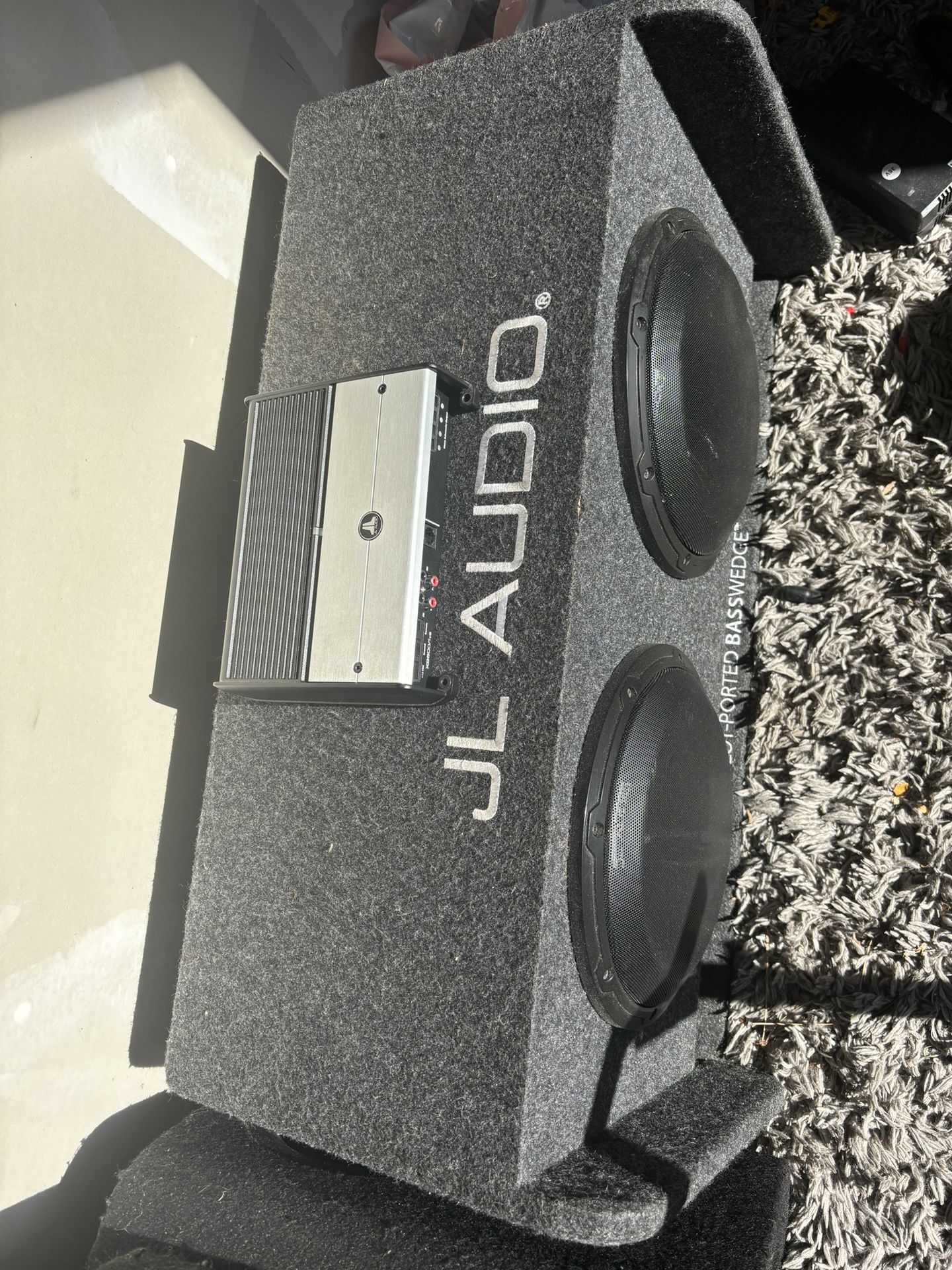 JL audio Subs Box And Amp 