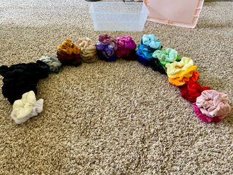 Mostly New Huge Lot Of Hair Scrunchies