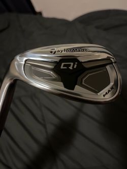 TaylorMade Qi Max A-Wedge Iron 48 degree 9 Bounce KBS Steel Stiff Lefty