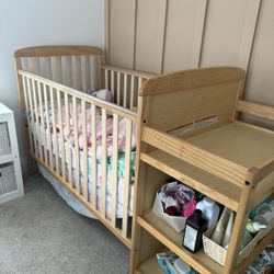 Light Oak Colored Crib