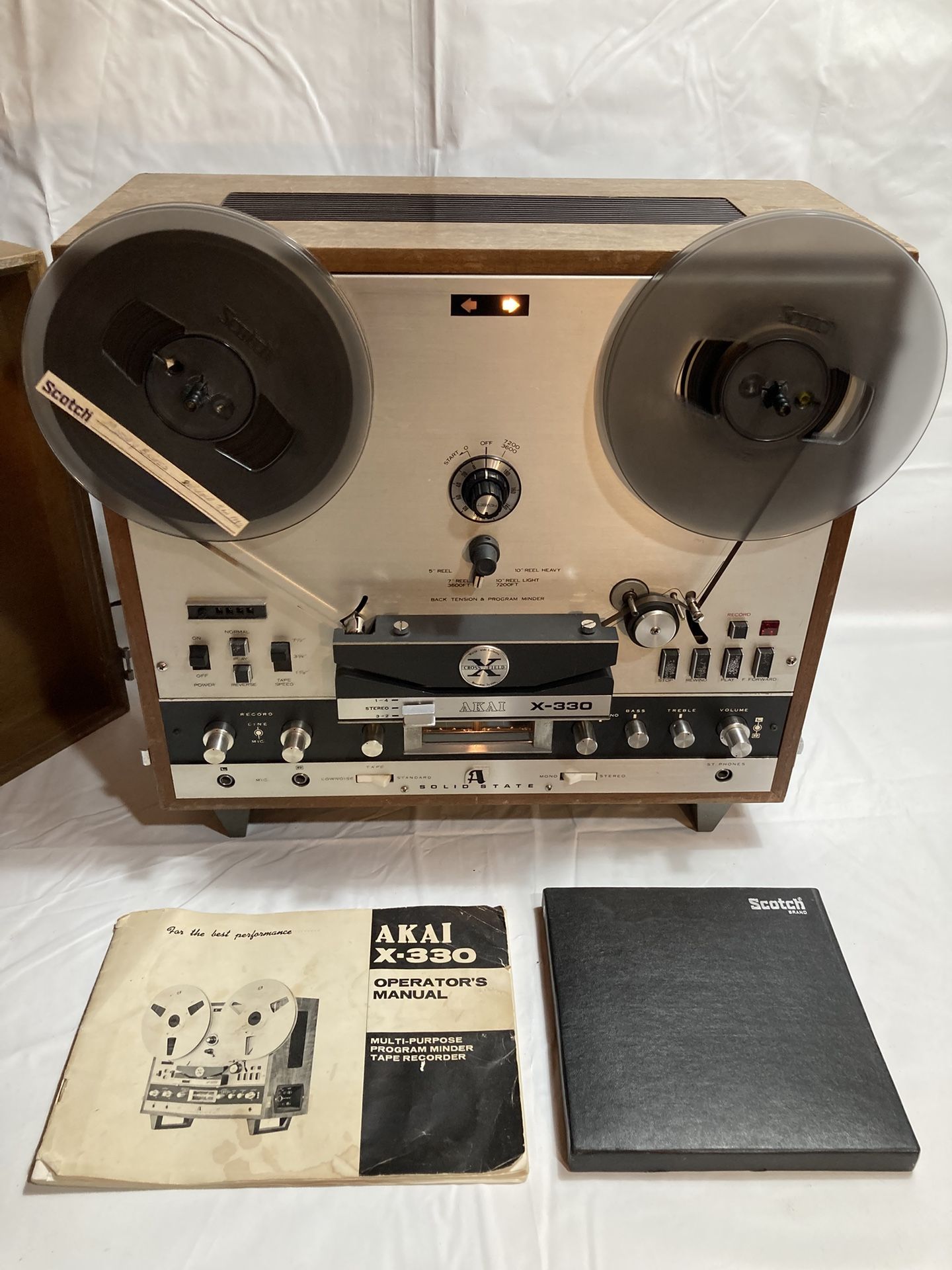Akai X-330 Reel-to-Reel Tape Recorder & Player