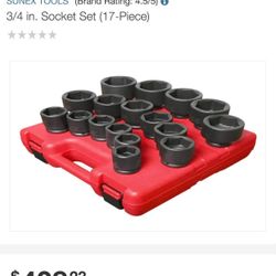 SUNEX  3/4 in. Socket Set