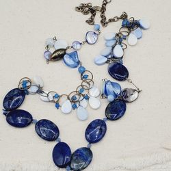 Beaded Length Necklace Vintage 