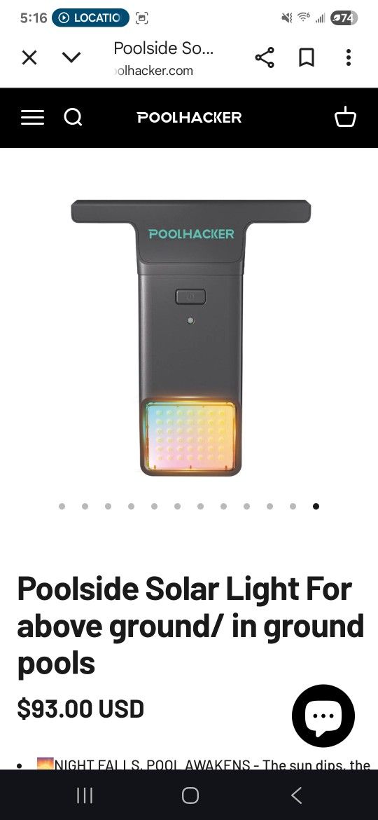 Solar Pool/Spa Light