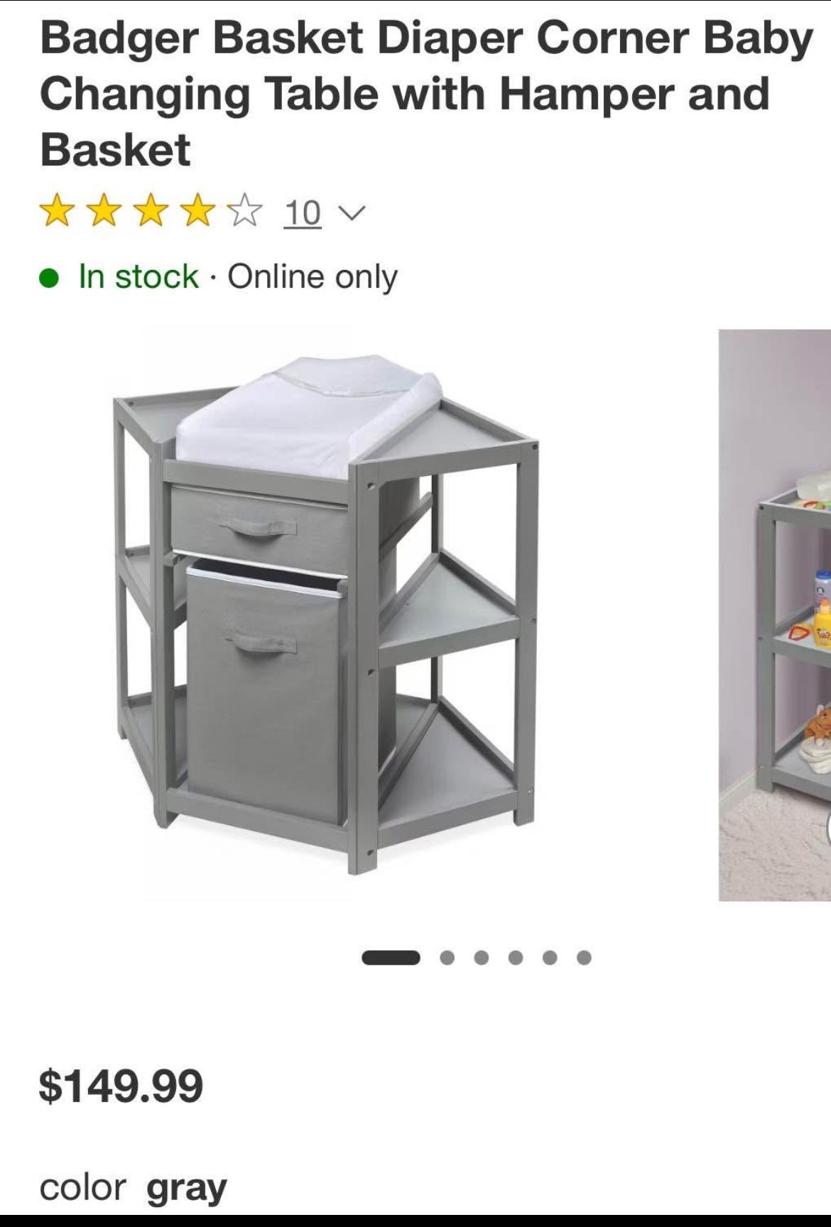 Unique Caddy Corner Changing Table
