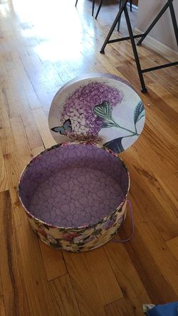 Floral hat or storage box