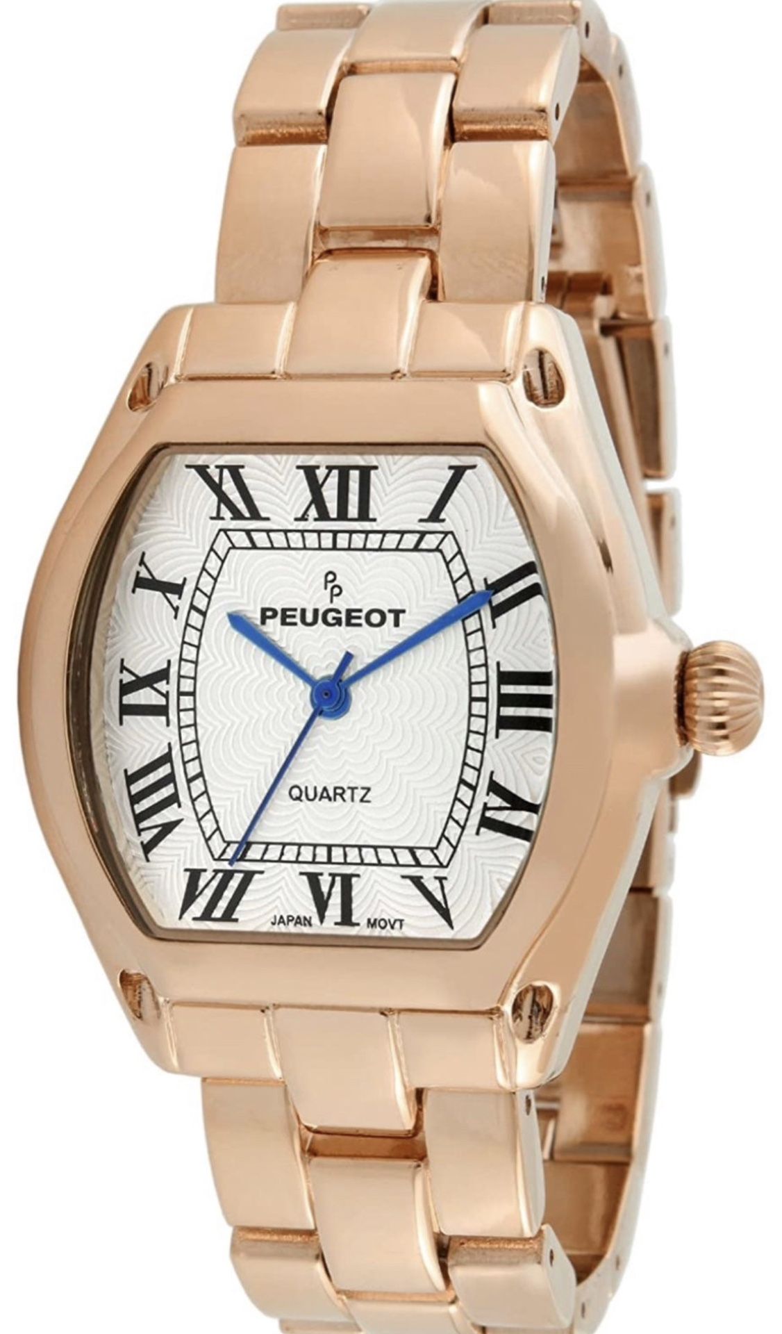 Peugeot Women's Tank Dress Watch with Bracelet Roman Numeral Dial