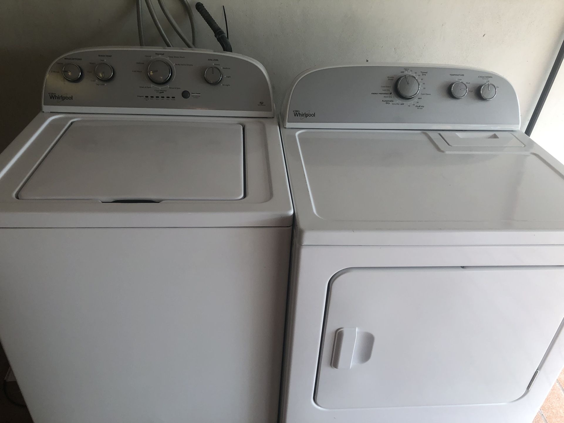 whirlpool washer model wtw4815ew1 And Dryer