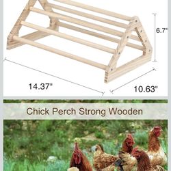 Chick Perch Strong Wooden