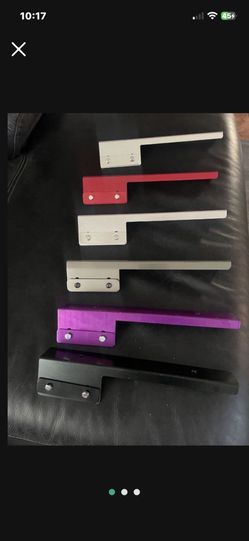 JDM License Plate Relocate Aluminum Brackets Anodized $20 Each 