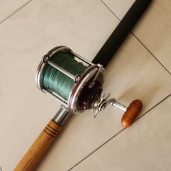 DEEP SEA POLE @ PENN REEL(114h) GREAT WORKING CONDITION 