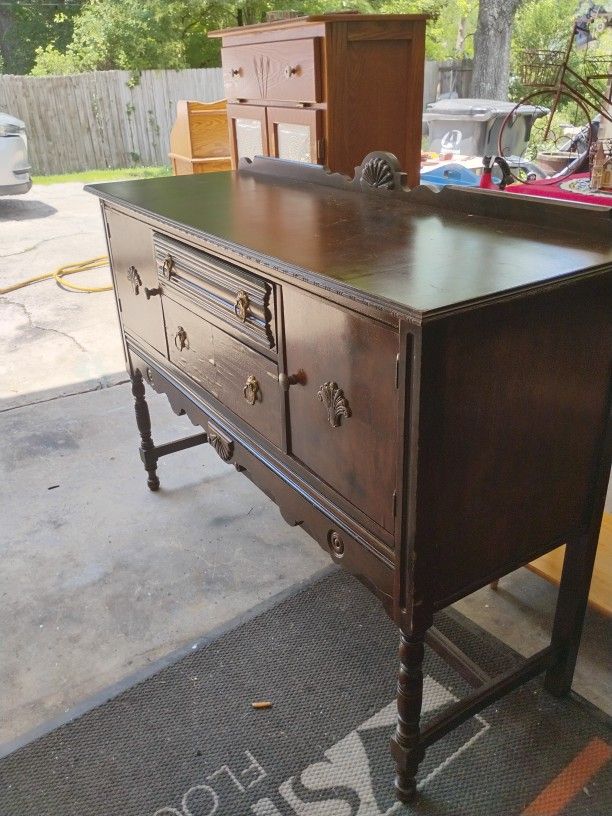 1800s From Empire Furniture Company Buffet Side Table