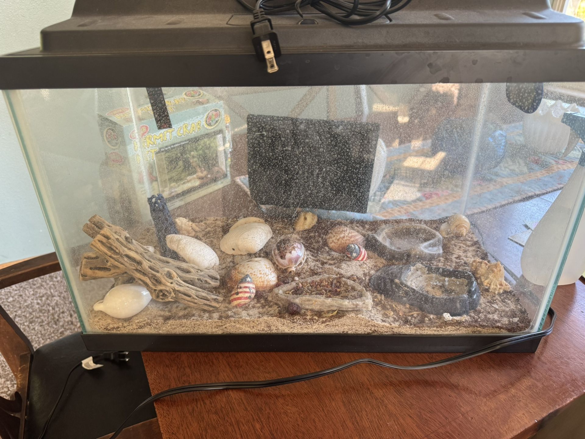 Hermit Crab Tank and Supplies