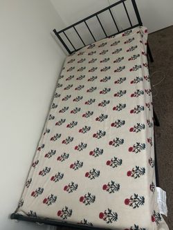 Twin Bed Frame + Twin Memory Foam Mattress