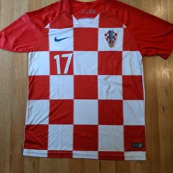 Nike Mario Mandzukic 2018 Croatia World Cup Jersey - Size M - EUC