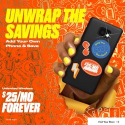 SAVINGS 🧡 Bring your own phone!