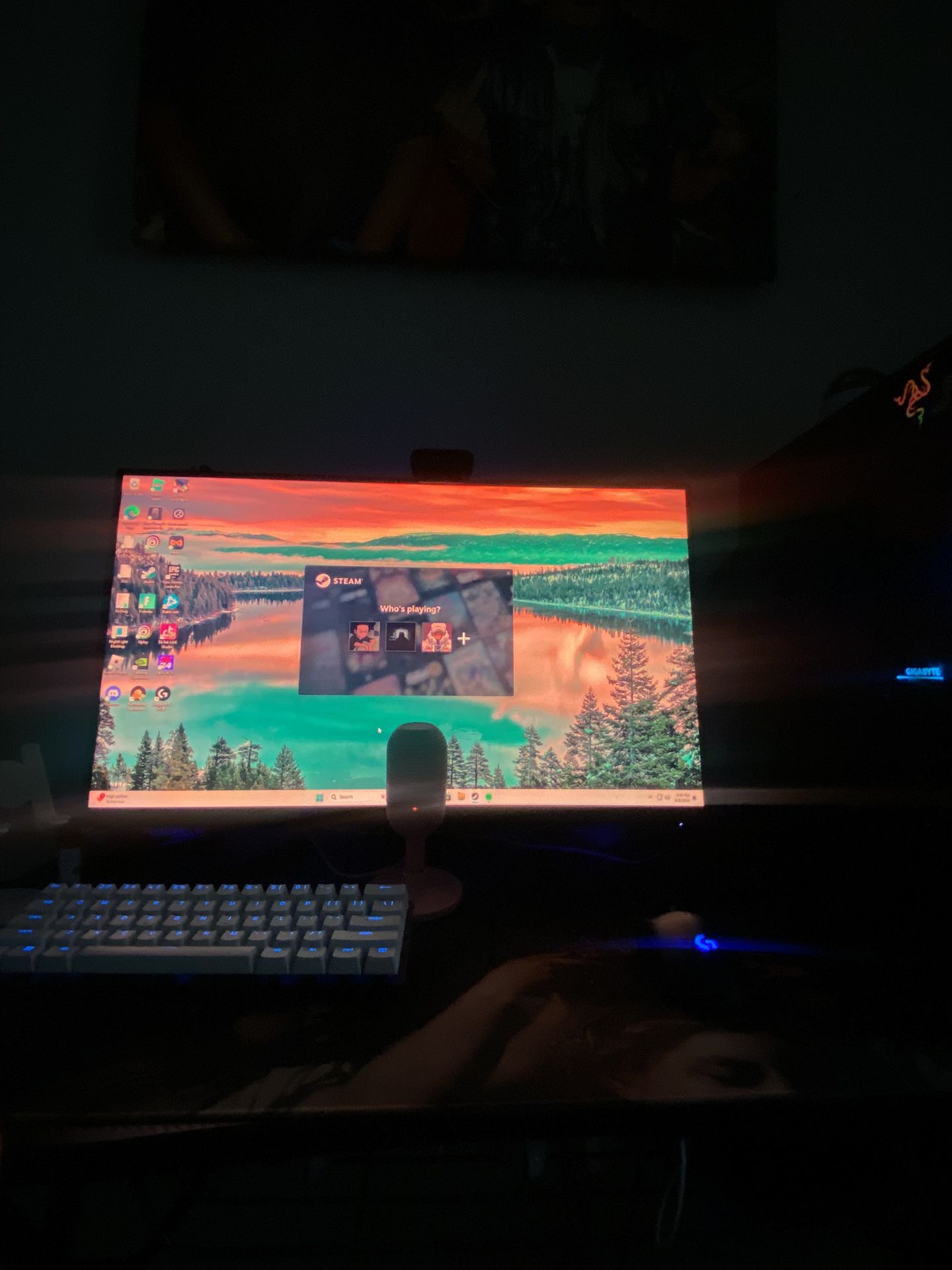 whole gaming set up