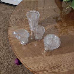 Four Pieces Of Matching Antique Glassware