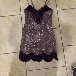 Purple Sequin Dress Size XS