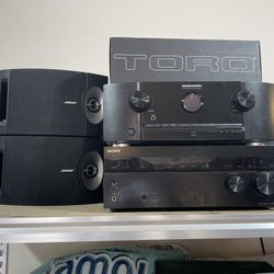 Receiver with to Bose speakers