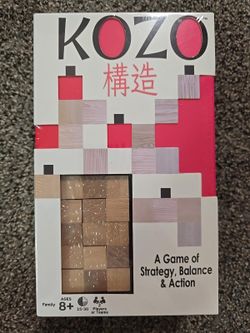 Kozo, Game Of Strategy Balance Action Wooden Stacking Game New - Factory Sealed