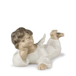 Lladro Angel Acostado Angel Laying Down 