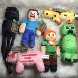 NEW Minecraft Characters Plushies Stuffed Animal