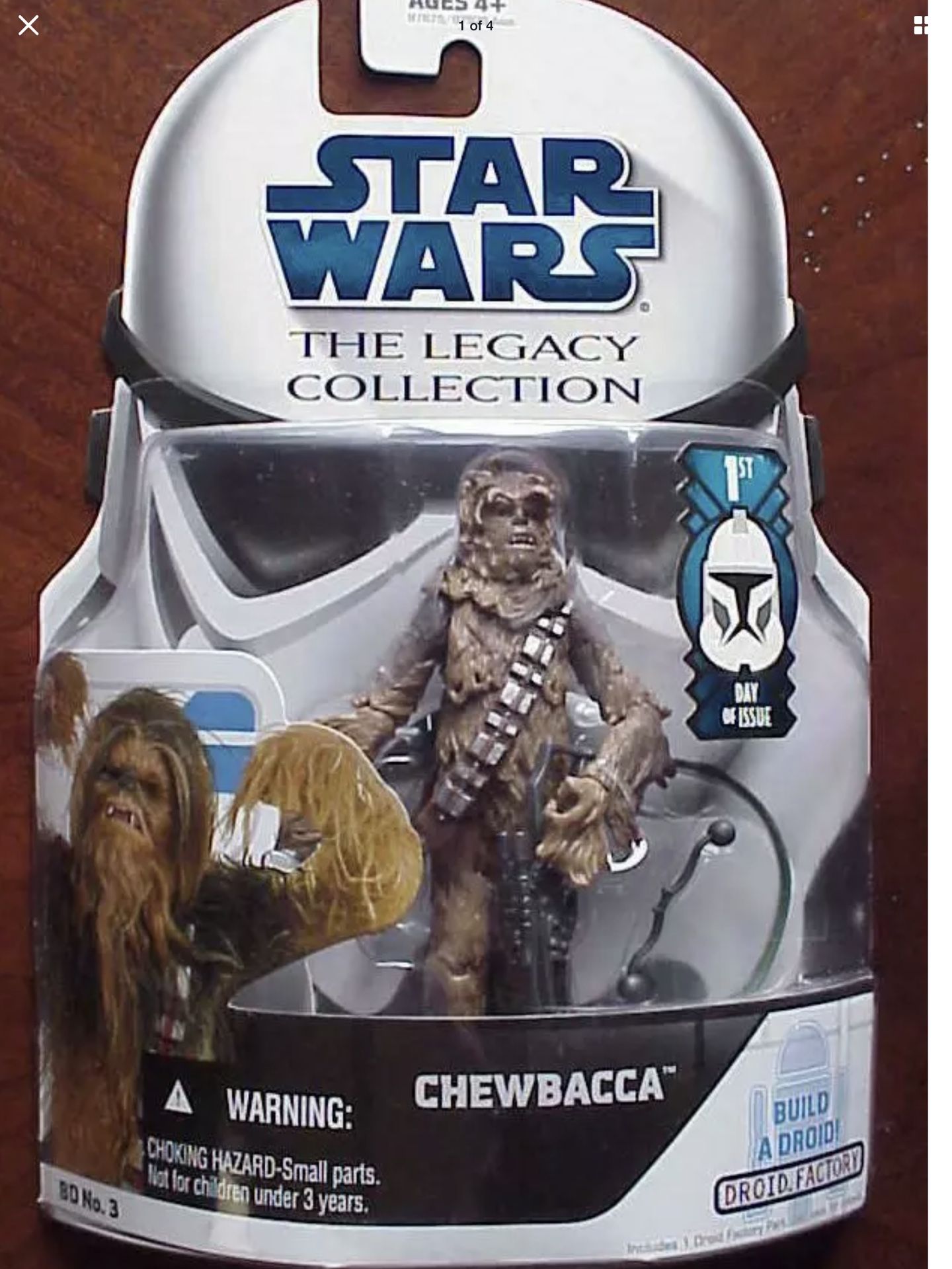 Star Wars - Chewbacca - 1st Day Issue - Hasbro - Disney - Legacy Collection - Mint Condition - Brand New - Exclusive Toys