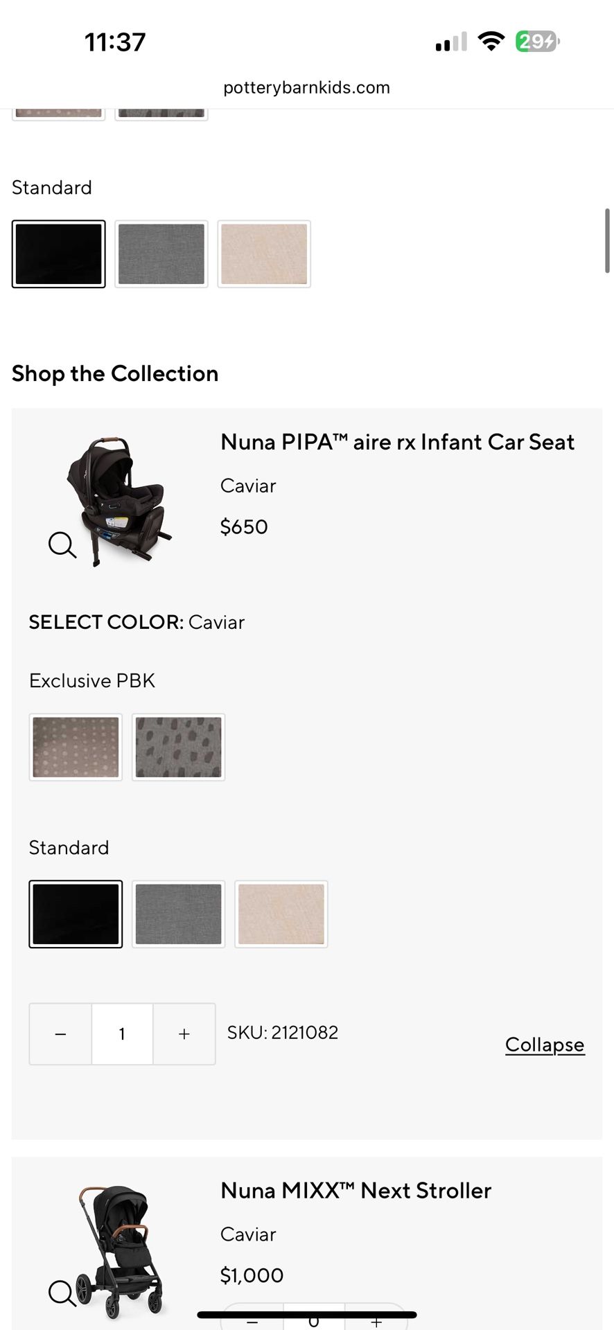 Nuna PIPA™ aire rx Infant Car Seat