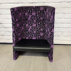 Keilhauer Modern Privacy High Back Chair Purple Black