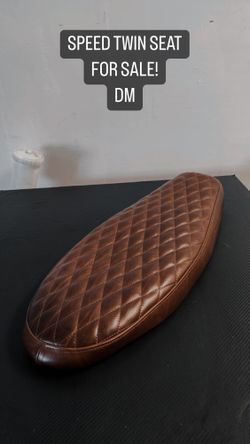 Triumph Speed Twin Custom Seat Genuine Leather 