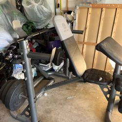 Weight Bench + Treadmill 