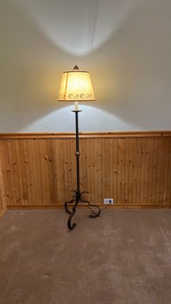 Wrought Iron Torchiere Floor Lamp